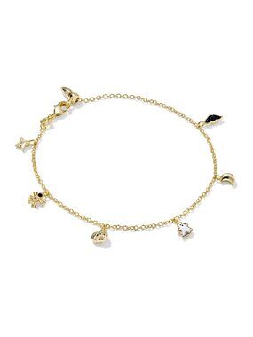 NEW Kendra Scott Spooky Halloween Gold Charm Bracelet NWT dangle